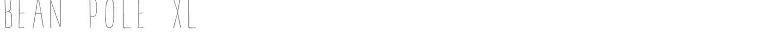 DJB Bean Pole font preview